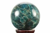 Bright Blue Apatite Sphere - Madagascar #241456-1